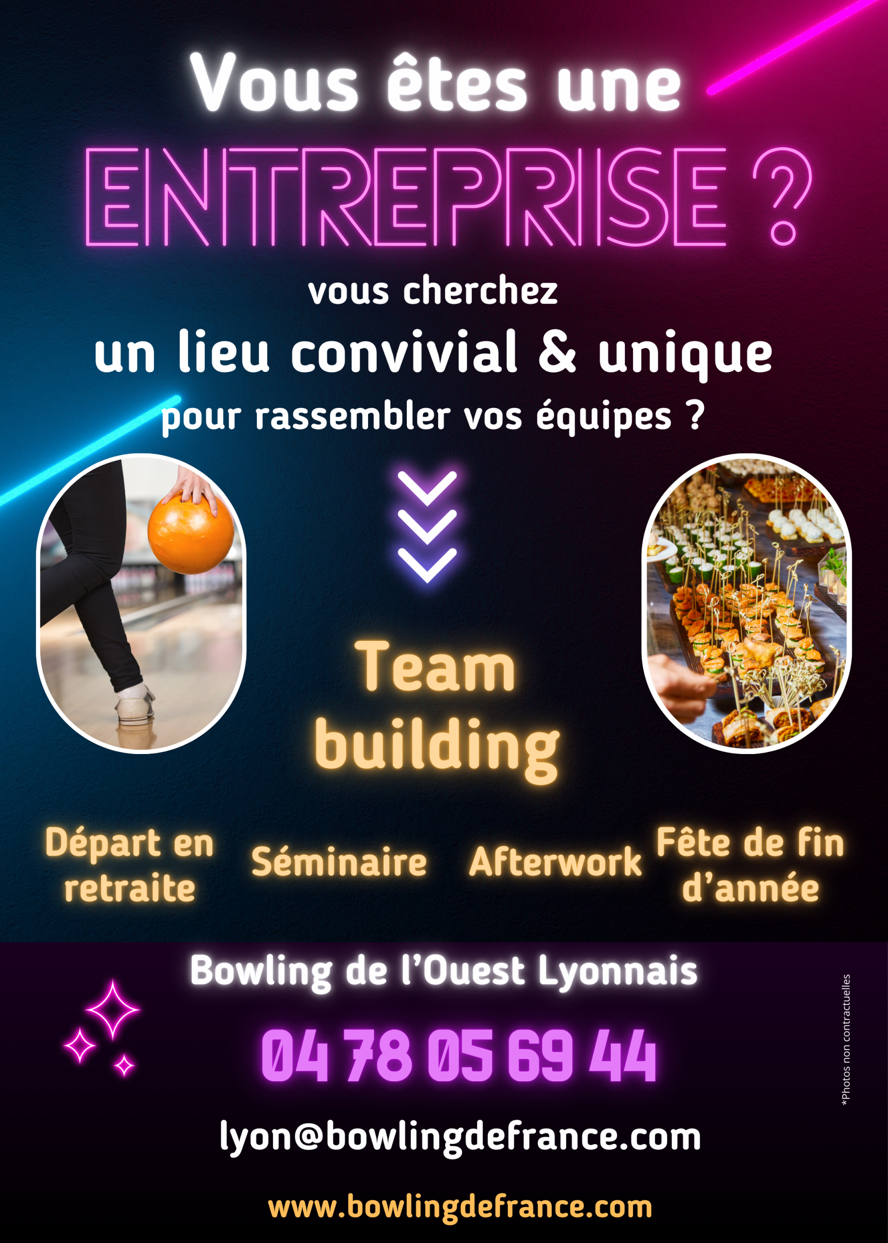 Bowling Entreprises 2025 Ecran géant
